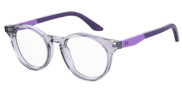 Youth Boy Under Amour Eyeglasses: UA 9004 - Violet SpecSMART Eye Clinic (Diagonal View)